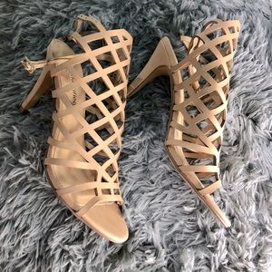 Caged Open Toe Heel Sandals